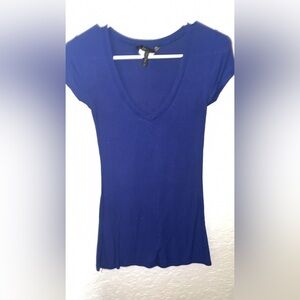 BCBGMaxAzria Royal Blue Short Sleeve Top